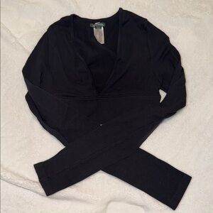 Black Long Sleeve Top